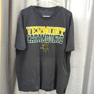 Gray men's t-shirt Vermont catamounts size XL